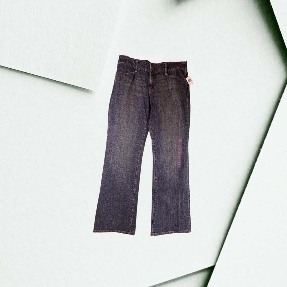 Gap Curvy Low - Rise Stretch Size 12R 2 Button Closure Dark Wash Jeans Women's
